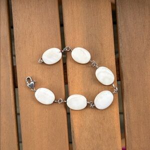 Sterling Silver Mother of Pearl Bracelet